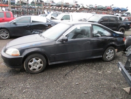 1998 HONDA CIVIC EX 2DR BLACK 1.6L VTEC AT Z17519